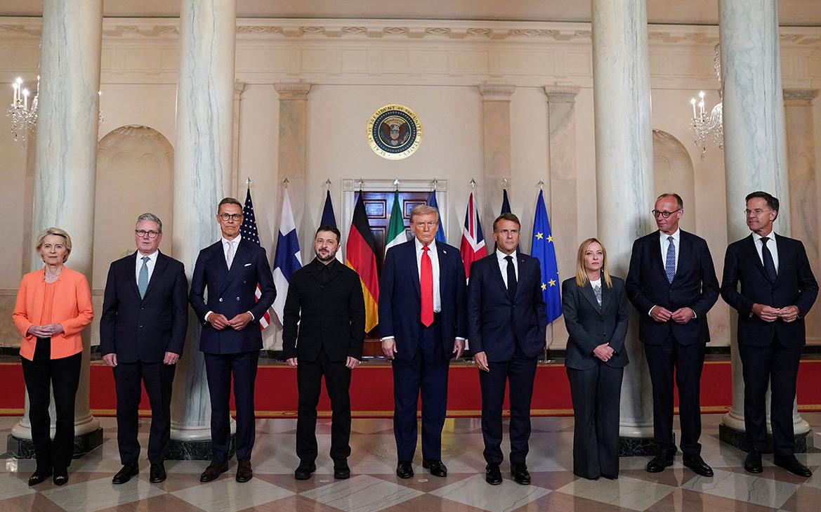 Трамп начал встречу с лидерами ЕС после переговоров с Зеленским