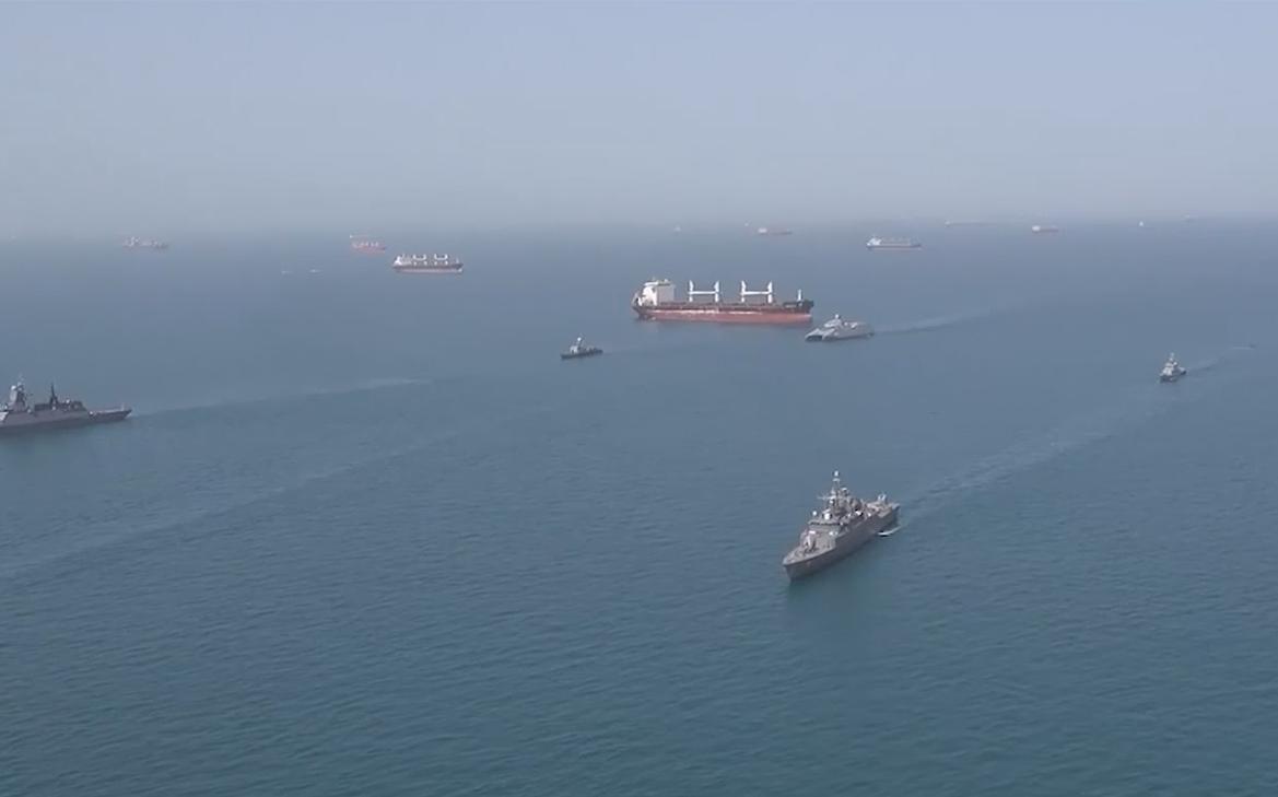 Совместные учения России и Ирана в Оманском заливе. Видео