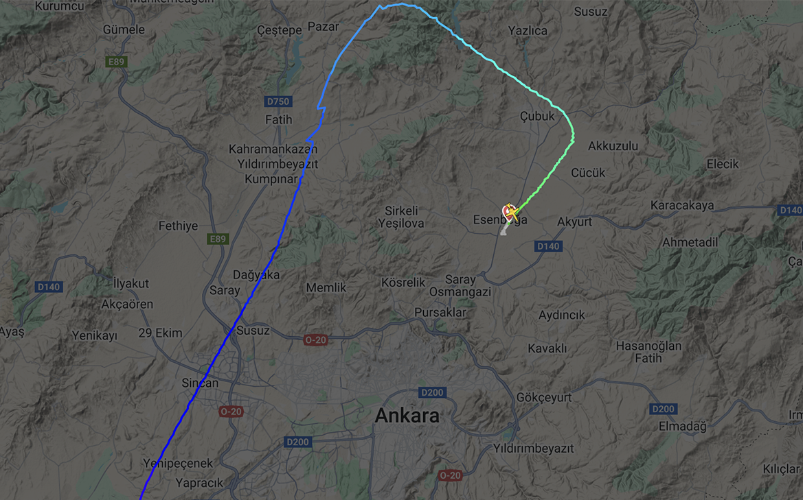 NTV сообщил о потере связи с самолетом главы Генштаба Ливии над Турцией